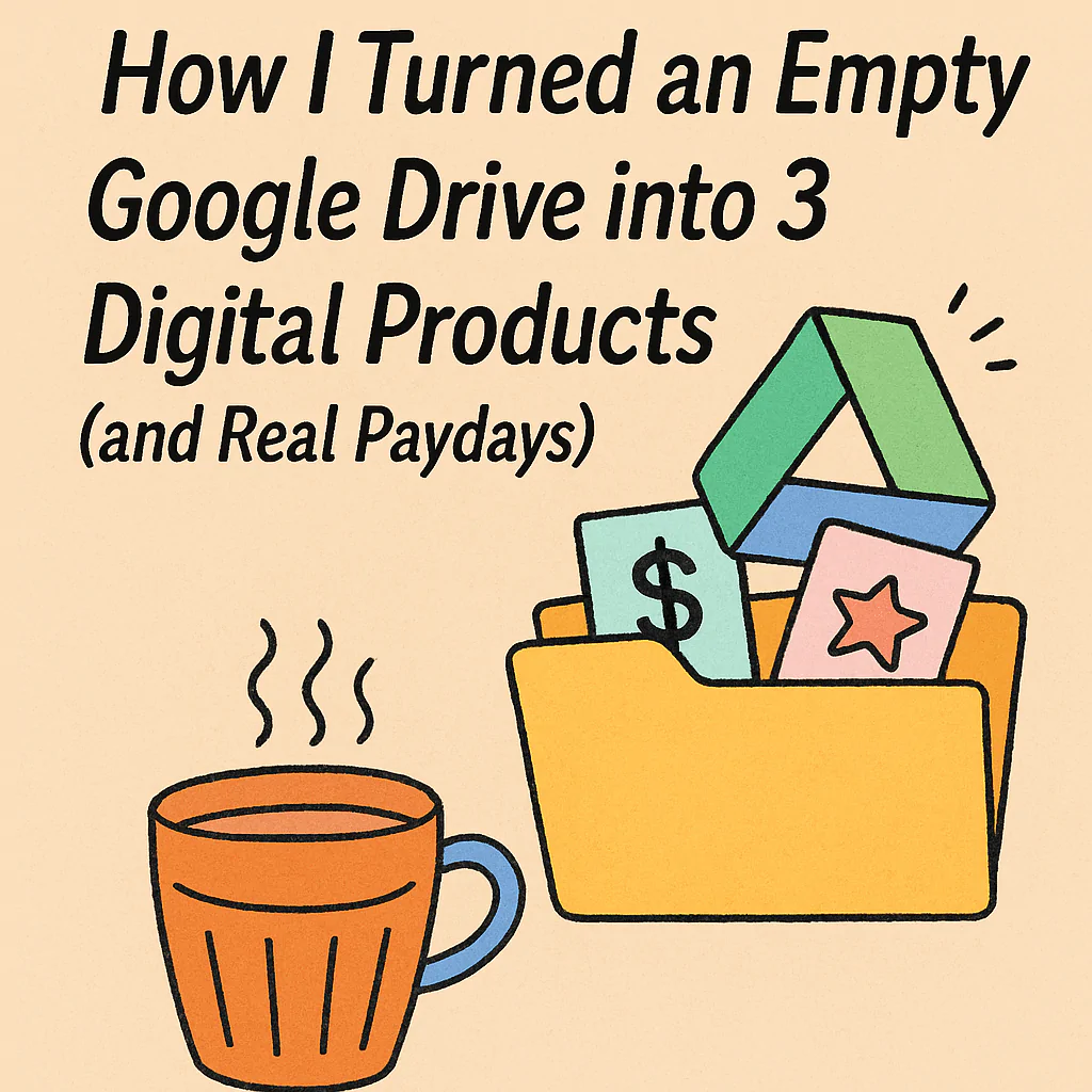 Turn Empty Google Drive into 3 Digital Products Fast